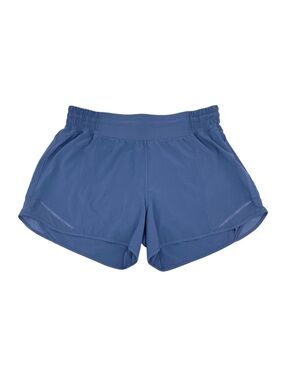 Lululemon Hotty Hot High-Rise Lined Short 4" Women's Size 10 Oasis Blue W7AYXT